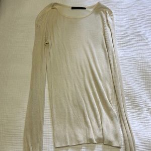 White Jenni Kayne long sleeve shirt